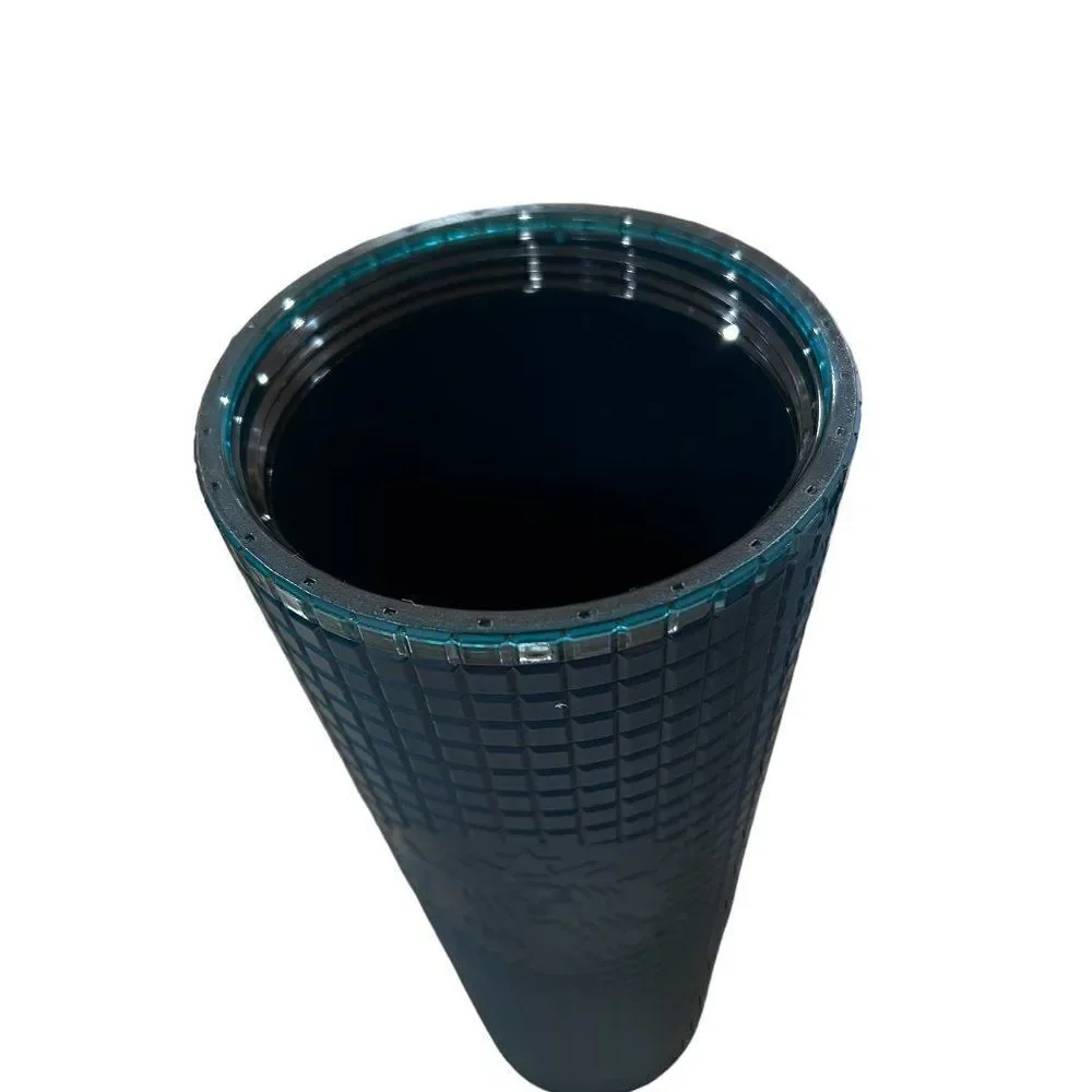 2023 Starbucks 24-Ounce Navy Blue Matte Grid Tumbler Cup